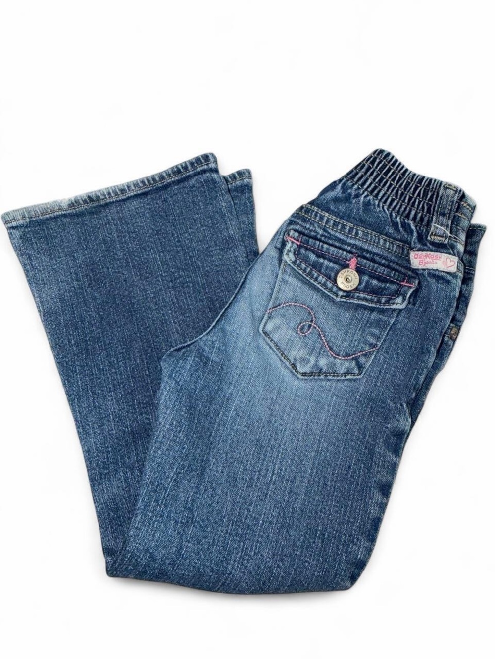 Oshkosh B’Gosh Little Girl Blue Denim Flare Jeans size 5T (free items)